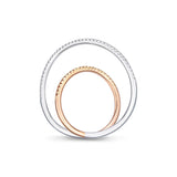 FREN102_CD Entwined Diamond Fashion Ring