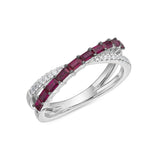 FRGA702_RU Geo Arts Ruby Fashion Ring