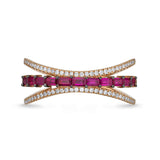 FRGA703_RU Geo Arts Ruby Fashion Ring