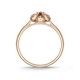 FRVL101_RU Valley of Light Ruby Illusion-setting Ring