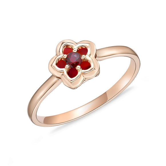 FRVL106_RU Valley of Light Ruby Illusion-setting Ring