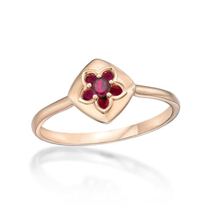 FRVL107_RU Valley of Light Ruby Illusion-setting Ring
