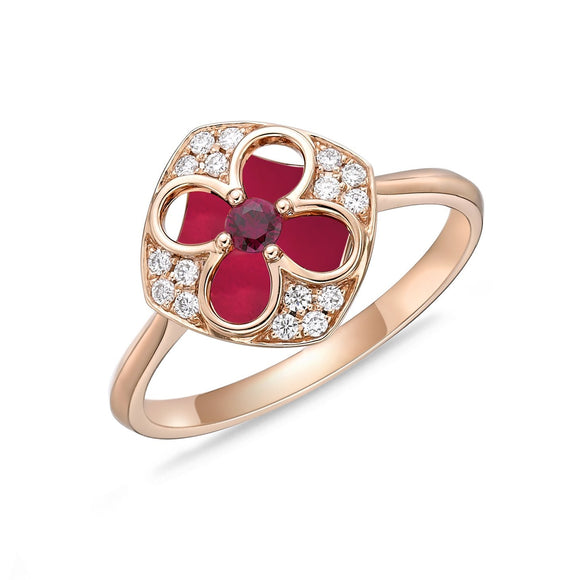 FRVL111_RU Valley of Light Ruby Illusion-setting Ring