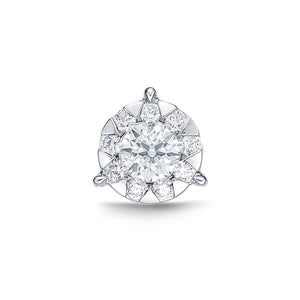 FXBQ122_00 Diamond Bouquets Studs Single Earring