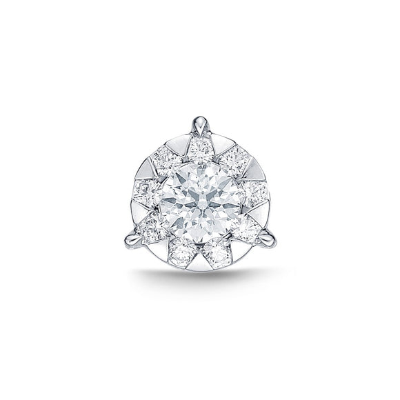 FXBQ122_00 Diamond Bouquets Studs Single Earring