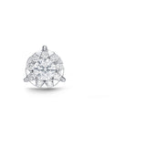 FXBQ123_00 Diamond Bouquets Studs Single Earring