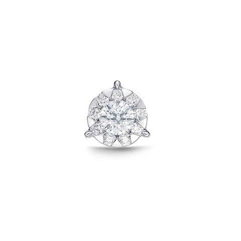 FXBQ124_00 Diamond Bouquets Studs Single Earring