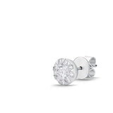FXBQ128_00 Diamond Bouquets Studs Single Earring