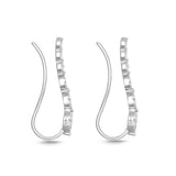 FXBQ301_00 Diamond Bouquets Climber Single Earring