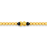 GBCN151_AB 24K Gold Agate Bracelet