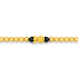 GBCN151_AB 24K Gold Agate Bracelet