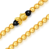 GBCN151_AB 24K Gold Agate Bracelet