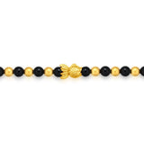 GBCN153_AB 24K Gold Agate Bracelet