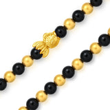 GBCN153_AB 24K Gold Agate Bracelet