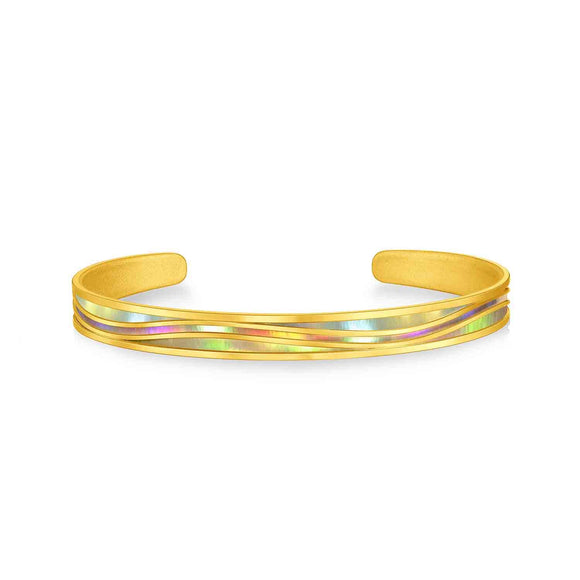 GGAU108_00 Allure (24K gold) Oval Bangle