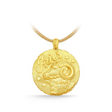GNCN231_00 24K Zodiac Aries Large Pendant