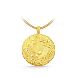 GNCN231_00 24K Zodiac Aries Large Pendant