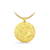 GNCN232_00 24K Zodiac Taurus Large Pendant