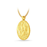 GNCN232_00 24K Zodiac Taurus Large Pendant