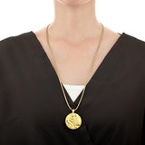GNCN232_00 24K Zodiac Taurus Large Pendant