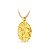 GNCN233_00 24K Zodiac Gemini Large Pendant