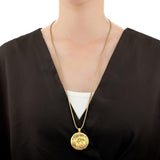GNCN234_00 24K Zodiac Cancer Large Pendant