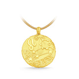 GNCN235_00 24K Zodiac Leo Large Pendant