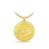 GNCN236_00 24K Zodiac Virgo Large Pendant