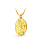 GNCN236_00 24K Zodiac Virgo Large Pendant