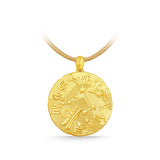 GNCN237_00 24K Zodiac Libra Large Pendant