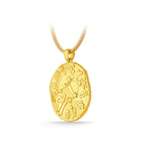 GNCN237_00 24K Zodiac Libra Large Pendant