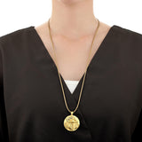 GNCN237_00 24K Zodiac Libra Large Pendant