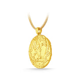 GNCN238_00 24K Zodiac Scorpion Large Pendant