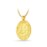 GNCN240_00 24K Zodiac Capricorn Large Pendant