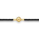 GNCN245_00 24K Zodiac Leo Small Pendant with Black strap