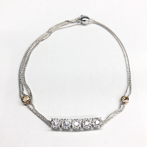 HBBQ162_00 Diamond Bouquets Fashion Bracelet