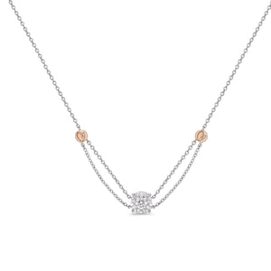 HNBQ160_00 Diamond Bouquets Classic Necklace