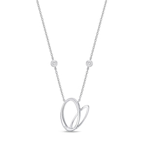 HNZY145_00 Dazzling by the Yard Diamond Station Necklace