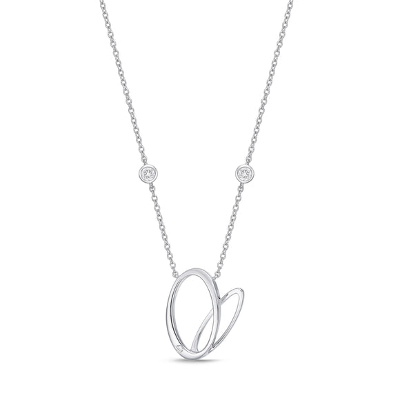 HNZY145_00 Dazzling by the Yard Diamond Station Necklace