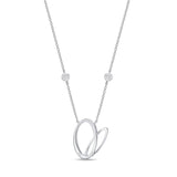 HNZY145_00 Dazzling by the Yard Diamond Station Necklace