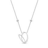 HNZY145_00 Dazzling by the Yard Diamond Station Necklace