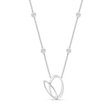 HNZY146_00 Dazzling by the Yard Diamond Station Necklace