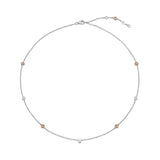 HNZY147_00 Dazzling by the Yard Diamond Station Necklace