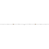 HNZY148_00 Dazzling by the Yard Diamond Station Necklace
