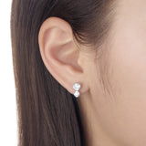 MEBZE02_00 Bezel Studs Earrings