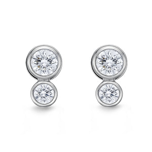 MEBZF03_00 Bezel Studs Earrings