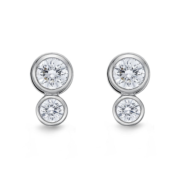 MEBZF03_00 Bezel Studs Earrings