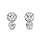 MEBZF03_00 Bezel Studs Earrings