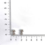 MEBZF03_00 Bezel Studs Earrings