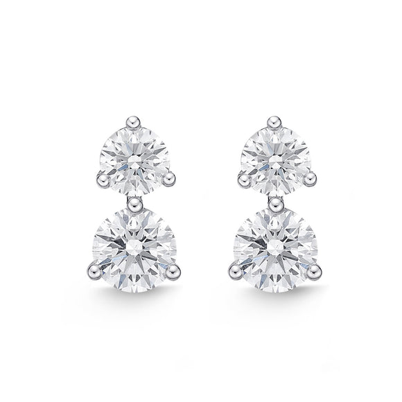 MEDDC01_00 Diamond Line Studs Earrings